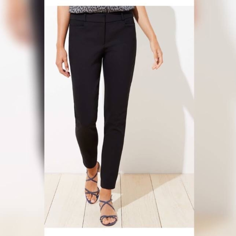 LOFT Petites Curvy Skinny High Waist Pants